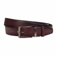 Curea barbati eleganta, din piele eco latime 3.5 cm, maro inchis - CK197M